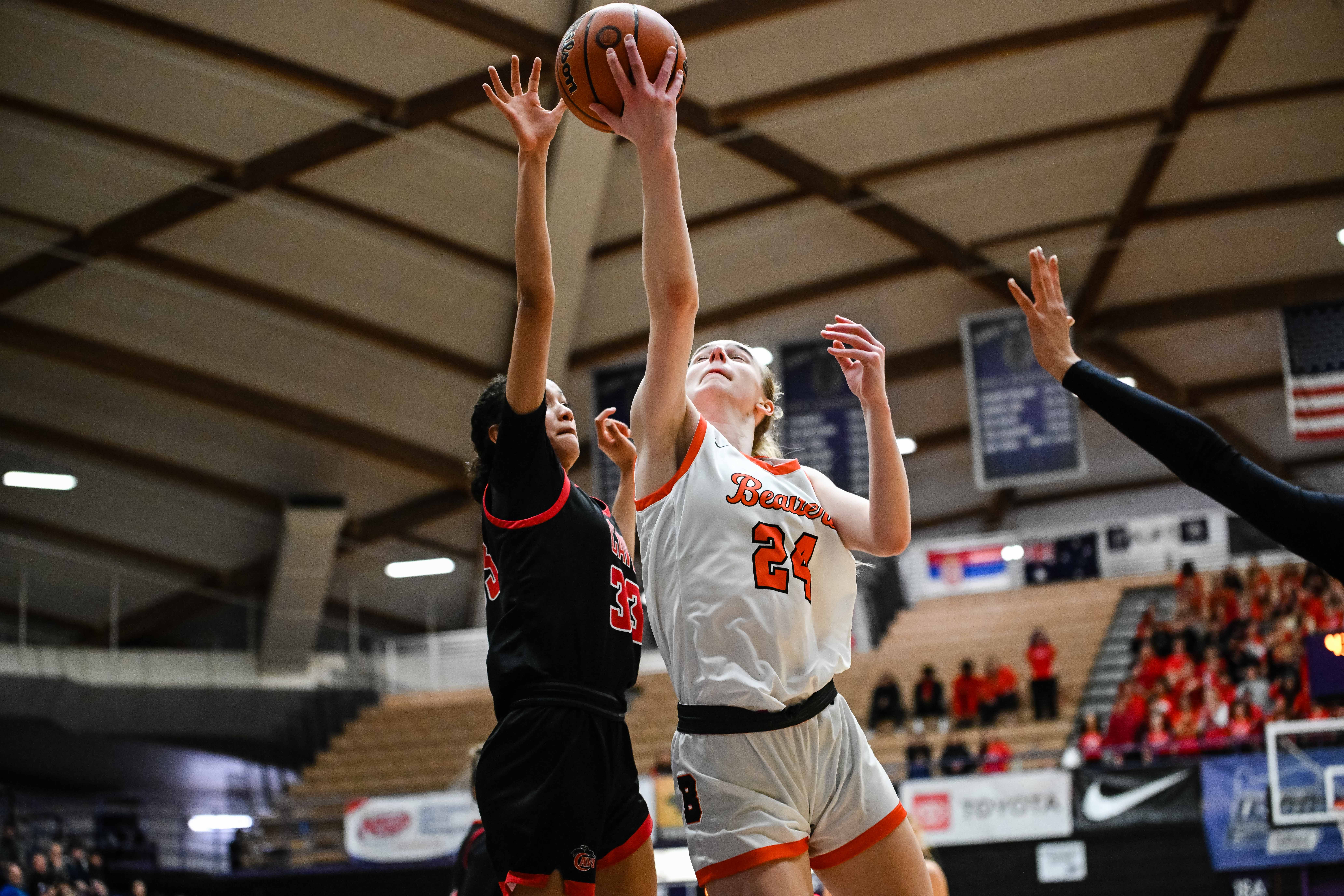 Clackamas Beaverton 6A Oregon girls basketball quarterfinal Naji Saker 1 -86